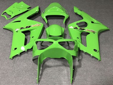 Purchase 2003-2004 Light Green Kawasaki ZX6R Motorcycle Fairings UK