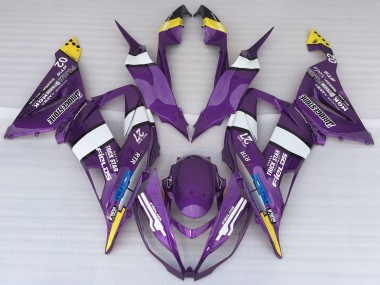 Purchase 2013-2018 Purple Yellow White Blue Kawasaki ZX6R Motorcycle Fairings UK