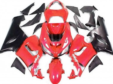 Purchase 2005-2006 Red Matte Black Kawasaki ZX6R Motorcycle Fairings UK