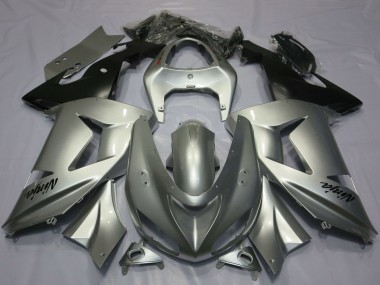 Purchase 2003-2004 Silver Kawasaki ZX6R Motorcycle Fairings UK