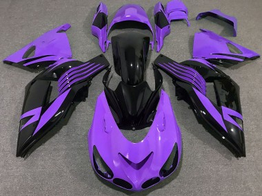 Purchase 2006-2011 Purple Glossy Black Kawasaki ZX14R Motorcycle Fairing UK