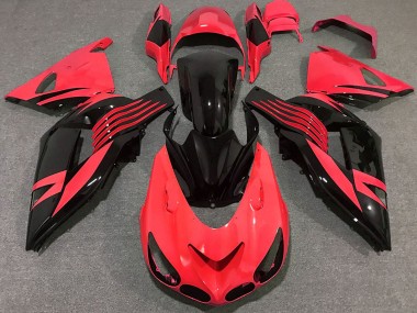 Purchase 2006-2011 Red Glossy Black Kawasaki ZX14R Motorcycle Fairing UK