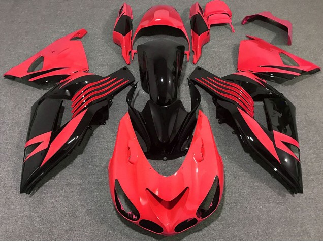 Purchase 2006-2011 Red Glossy Black Kawasaki ZX14R Motorcycle Fairing UK