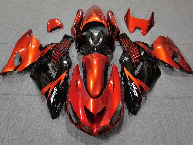 Purchase 2006-2011 Red Glossy Black Kawasaki ZX14R Motorcycle Fairings UK