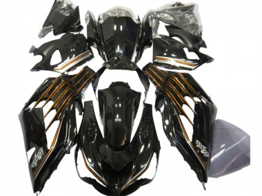Purchase 2012-2024 Glossy Black Orange Kawasaki ZX14R Motorcycle Fairings UK