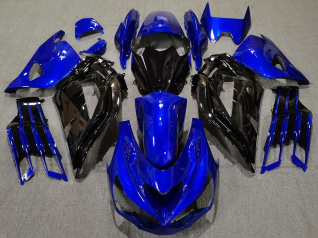Purchase 2012-2024 Blue Glossy Black Kawasaki ZX14R Motorcycle Fairing UK