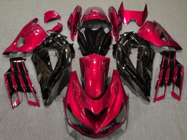 Purchase 2012-2024 Red Glossy Black Kawasaki ZX14R Motorcycle Fairings UK