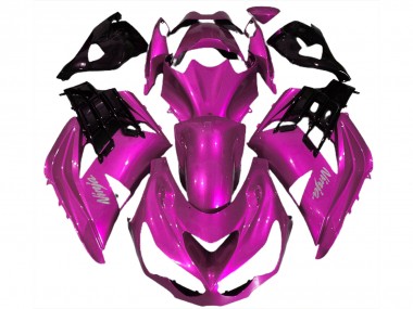 Purchase 2012-2024 Hot Pink Black Kawasaki ZX14R Motorcycle Fairings UK