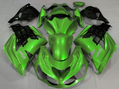 Purchase 2012-2024 Liquid Green Black Kawasaki ZX14R Motorcycle Fairings UK