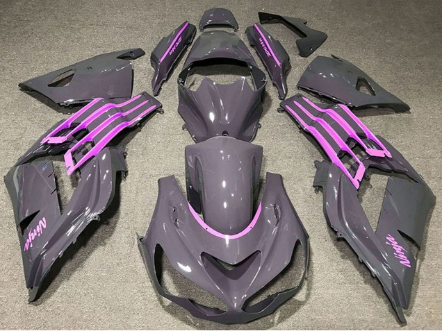 Purchase 2012-2024 Nardo Grey Pink Kawasaki ZX14R Motorcycle Fairings UK