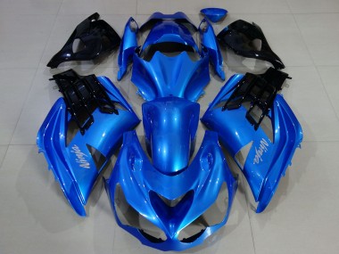 Purchase 2012-2024 Blue Black Kawasaki ZX14R Motorcycle Fairings UK