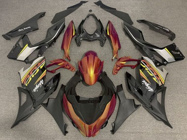 Purchase 2018-2023 Orange Glossy Black Matte Black OEM Style Kawasaki Ninja 400 Motorcycle Fairings UK