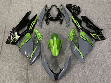 Purchase 2018-2023 Green Nardo Grey Glossy Black Kawasaki Ninja 400 Motorcycle Fairings UK