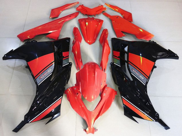 Purchase 2013-2024 Red Black Kawasaki Ninja 300 Motorcycle Fairing UK