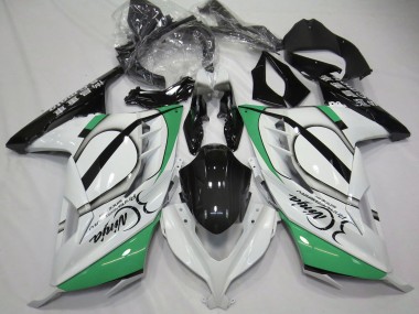 Purchase 2013-2024 Glossy White Green Black Kawasaki Ninja 300 Motorcycle Fairings UK