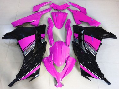 Purchase 2013-2024 Hot Pink Black Kawasaki Ninja 300 Motorcycle Fairings UK