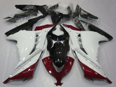 Purchase 2013-2024 White Maroon Red Black Kawasaki Ninja 300 Motorcycle Fairings UK