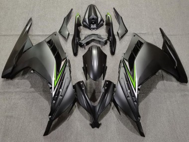Purchase 2013-2024 Matte Black Green Kawasaki Ninja 300 Motorcycle Fairings UK