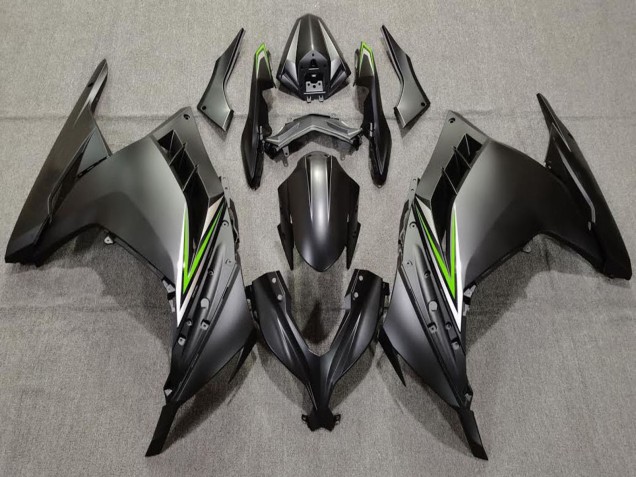 Purchase 2013-2024 Matte Black Green Kawasaki Ninja 300 Motorcycle Fairings UK