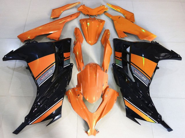Purchase 2013-2024 Orange Black Kawasaki Ninja 300 Motorcycle Fairings UK