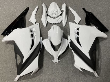 Purchase 2013-2024 White Black Kawasaki Ninja 300 Motorcycle Fairings UK
