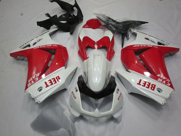 Purchase 2008-2012 White Red Beet Kawasaki Ninja 250 Motorcycle Fairings UK
