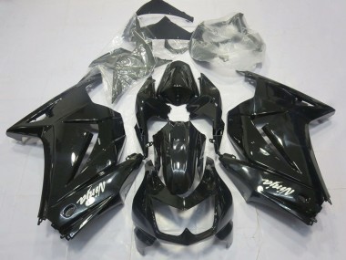 Purchase 2008-2012 Glossy Black White Ninja Kawasaki Ninja 250 Motorcycle Fairings UK
