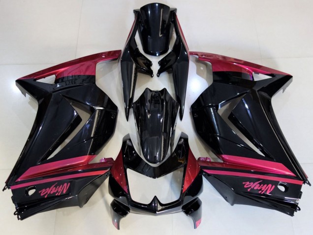 Purchase 2008-2012 Glossy Black Red Kawasaki Ninja 250 Motorcycle Fairings UK