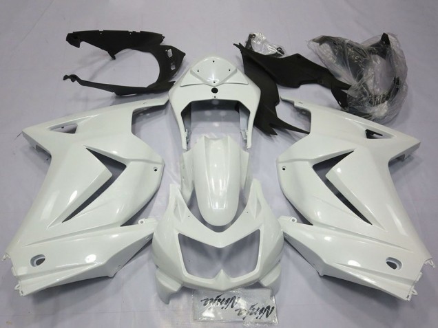 Purchase 2008-2012 Glossy White Kawasaki Ninja 250 Motorcycle Fairings UK