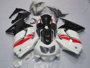 Purchase 2008-2012 White Red Glossy Black Yama Style Kawasaki Ninja 250 Motorcycle Fairings UK