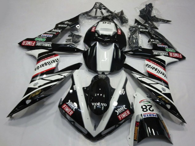 Purchase 2004-2006 White Black Volvo Fimer Yamalube Sterilgarda 28 Yamaha R1 Motorcycle Fairings UK