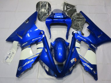 Purchase 2000-2001 Blue White Yamaha R1 Motorcycle Fairings UK