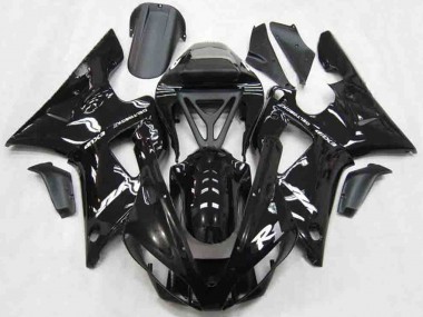 Purchase 2000-2001 Glossy Black White Yamaha R1 Motorcycle Fairings UK