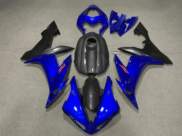 Purchase 2004-2006 Carbon Fiber Style Blue Yamaha R1 Motorcycle Fairings UK