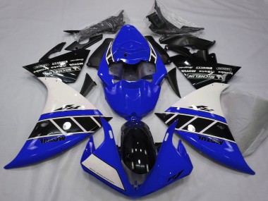 Purchase 2012-2014 White Blue Glossy Black Yamaha R1 Motorcycle Fairings UK