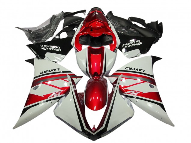 Purchase 2012-2014 White Red Black Layerd Semakin Didepan Yamaha R1 Motorcycle Fairings UK