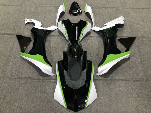 Purchase 2015-2019 White Green Glossy Black Yamaha R1 Motorcycle Fairings UK