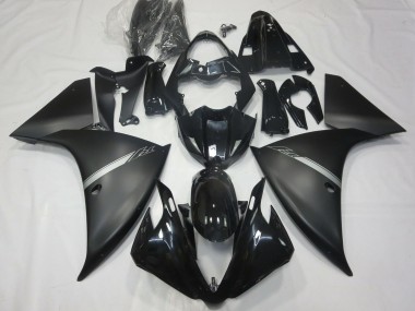 Purchase 2012-2014 Glossy Black Matte Black Silver Yamaha R1 Motorcycle Fairings UK