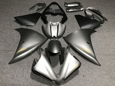 Purchase 2012-2014 Matte Grey Gold Decals Yamaha R1 Motorcycle Fairings UK