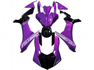 Purchase 2015-2019 Purple Glossy Black Silver Yamaha R1 Motorcycle Fairings UK