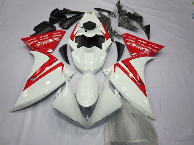Purchase 2012-2014 White Red Yamaha R1 Motorcycle Fairings UK