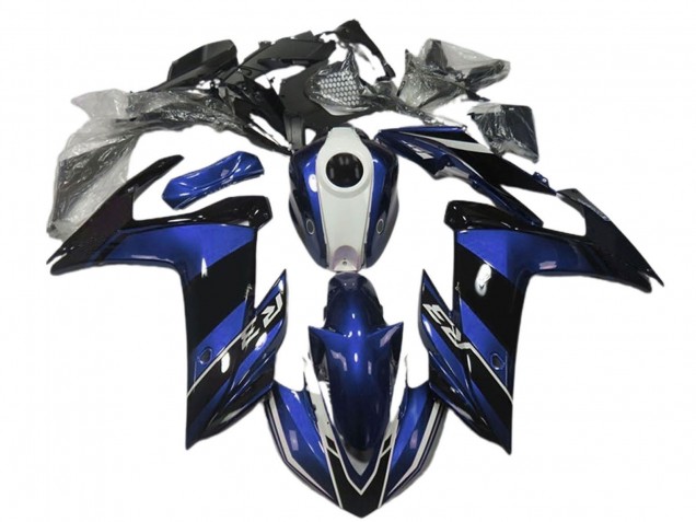 Purchase 2015-2018 Blue White Glossy Black Yamaha R3 Motorcycle Fairings UK