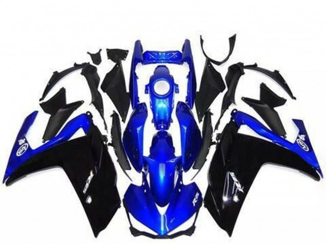 Purchase 2015-2018 Blue Glossy Black Yamaha R3 Motorcycle Fairings UK