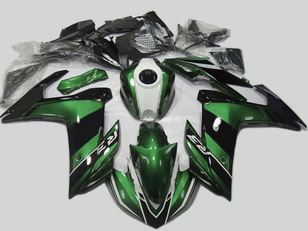 Purchase 2015-2018 Green White Glossy Black Yamaha R3 Motorcycle Fairing UK