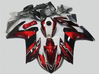 Purchase 2015-2018 Red White Glossy Black Yamaha R3 Motorcycle Fairing Kits UK