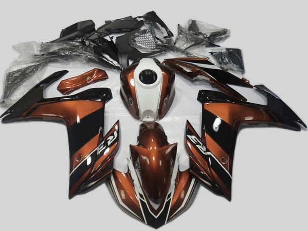 Purchase 2015-2018 Brown White Black Yamaha R3 Motorcycle Fairings UK