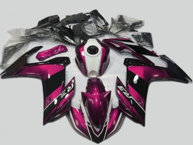 Purchase 2015-2018 Purple White Glossy Black Yamaha R3 Motorcycle Fairing Kits UK