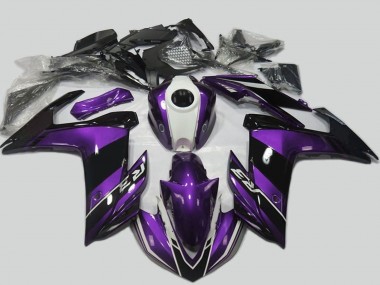 Purchase 2015-2018 Purple White Glossy Black Yamaha R3 Motorcycle Fairing UK
