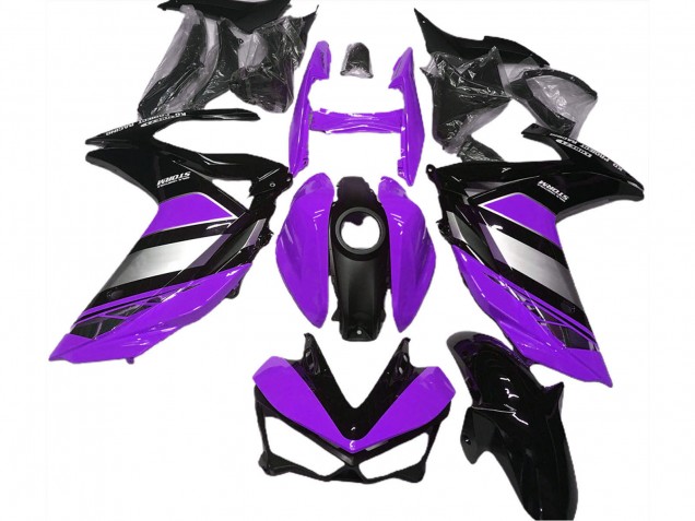 Purchase 2015-2018 Purple Silver Glossy Black Yamaha R3 Motorcycle Fairings UK
