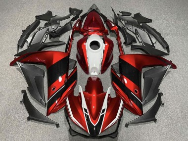 Purchase 2015-2018 Red White Glossy Black Yamaha R3 Motorcycle Fairings UK